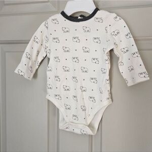 3/$12 Little Me Long Sleeve Onesie Size 6 M